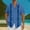 Blue, variant on Men Short Sleeve Shirt with Pockets Man T Shirts for Men Cotton Summer Shirts Oversized Tshirts for Men Cotton My Items