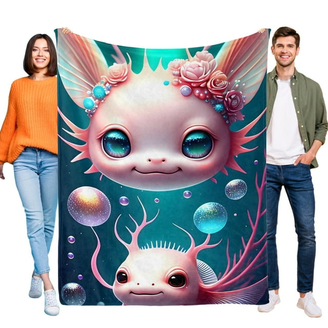 Ajolote anti-pilling, suave, ligera, esponjosa y acogedora de lujo para hogar y cocina – Perfecta para niños y adultos,130X150cm