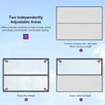 thumbnail image 5 of PURPLE LEAF Louvered Pergola 11' x 15' Outdoor Aluminum Pavilion with Invisible Drainage System and White Adjustable Sun Shelter Roof Patio Hardtop Compact Pergolas for Deck Porch Garden, 5 of 9