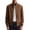 *Brown, variant on Men's Faux Suede Stand Collar Bomber Jacket With Pockets,Full Zip Casual Lightweight Coat For Men,Black,S-5XL