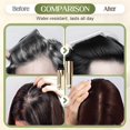 thumbnail image 4 of Barra retocadora de raíces para cabello gris, peine tinte 2 en 1, cobertura instantánea de canas, color castaño., 4 of 5