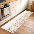 thumbnail image 2 of Watercolor Flower Area&nbsp;Rug 2x6ft Retro Wildflower Non-Slip&nbsp;Washable Square&nbsp;Rugs Soft Felt Indoor Floor Mat for Bedroom Kitchen Living Room Bathroom, 2 of 9