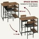 thumbnail image 4 of ChaoLink Juego de mesa para cocina Amyove, mesa y sillas para 2, juego de comedor de 3 piezas con 2 sillas tapizadas, juego para bares y desayunos, para espacios pequeños, apartamento, 4 of 7