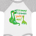 thumbnail image 4 of Inktastic My Grammy and Grandpa Love Me Grandson Dinosaur Boys Baby Bodysuit, 4 of 5