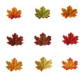 thumbnail image 3 of 200 Pcs Artificial Maple Leaves Assorted Mixed Style Fall Faux Leaves Autumn Fake Leaves for Thanksgiving Fall Wedding Festival Party Table Decor DIY Art Scrapbooking (Multicolor 2), 3 of 8