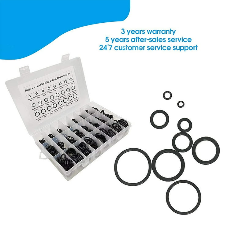 O Ring Assortment Kit, Rubber Washer Orings 740PCS 1200PCS Nitrile