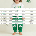 thumbnail image 3 of CPNG Baby Toddler My First St. Patrick’s Day 2-Piece Outfit Set - Long-Sleeve Graphic Sweatshirt + Shamrock Jogger Pants - Soft Comfy Kids’ Clothing for First St. Patrick’s Day Celebrations, 3 of 8
