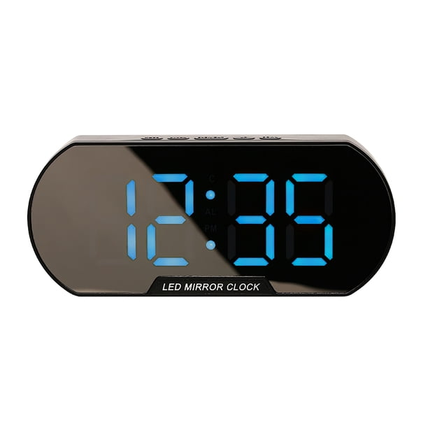 Despertador digital mute cabecera del despertador LED con pantalla de temperatura portátil para escritorio de dormitorio Inevent HA027744-03