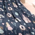 thumbnail image 3 of Navy Princess Castle Pattern Blanket,Comfortable Soft Flannel Throw Blanket,All Season,Warm Lightweight Blankets for Sofa Bed Couch Living Room Chair,30"x40", 3 of 4