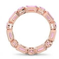 thumbnail image 4 of 5.00 Carat Emerald Cut Pink Sapphire Gemstone Beautifuling Engagement Eternity Band for Women Solid 14K Rose Gold Size 9 by Diamond-Capitals, 4 of 8