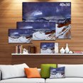 thumbnail image 3 of Frosty Day in Mountains Panorama - Landscape Canvas Art Print, 3 of 4