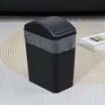 thumbnail image 4 of Bote de basura Tyminin con tapa abatible de plástico, 16 L, negro, 4 of 7