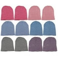 thumbnail image 7 of Yacht & Smith Mens Womens Warm Winter Hats in Assorted Colors, Mens Womens Unisex (12 Pack Dark Stripes), 7 of 7