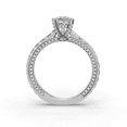 thumbnail image 3 of Ember Jewel 1.8 Ct Pear Cut Moissanite Engagement Ring - Side Stone Solitaire with Accents Ring - 14K White Gold Plated Ring - Wedding Jewelry - Chic Moissanite Ring for Special Occasions, 3 of 3