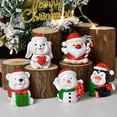 thumbnail image 4 of CSChome Christmas Pendant Decorations Christmas Tree Pendant Snowman Shape Good Detail Colorfast Hanging Home Decor New Year Gift Ornament (Car), 4 of 6
