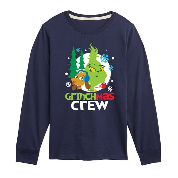 Dr. Seuss The Grinch - Little Grinch - Grinchmas Crew - Toddler & Youth Long Sleeve Graphic T-Shirt