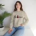 thumbnail image 5 of Believe Christmas Tree Design Unisex Heavy Blend™ Crewneck Sweatshirt, 5 of 5