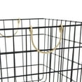 Better Homes & Gardens Large Rectangle Wire Basket with Brass Handles