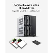 TERRAMASTER D6-320 External Hard Drive Enclosure - USB 3.2 Gen2 10Gbps Type-C HDD Storage Hot Swappable Plug and Play (Diskless)