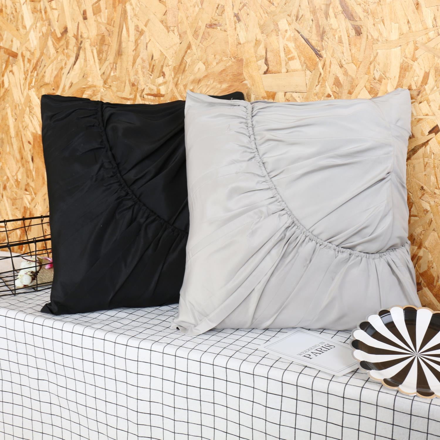 Beautiful Giant Ultra Soft Down Feather Euro Pillow Insert 2 Pack, 18"x 18"