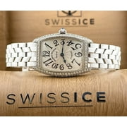 Franck Muller Curvex 29mm Custom Iced Out w/4ct Diamonds Watch Ref 1752QZ