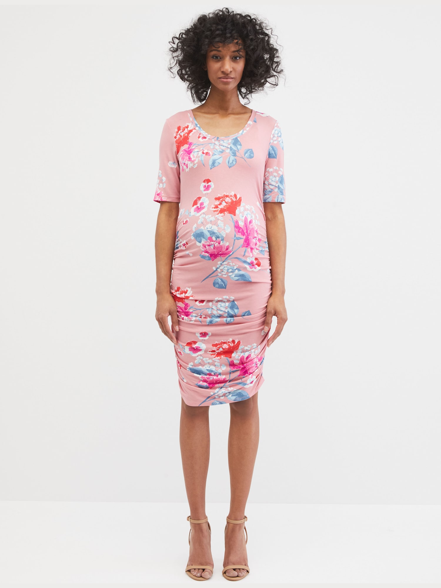 motherhood maternity ruched dress Motherhood Maternity Side-Ruched Maternity Dress