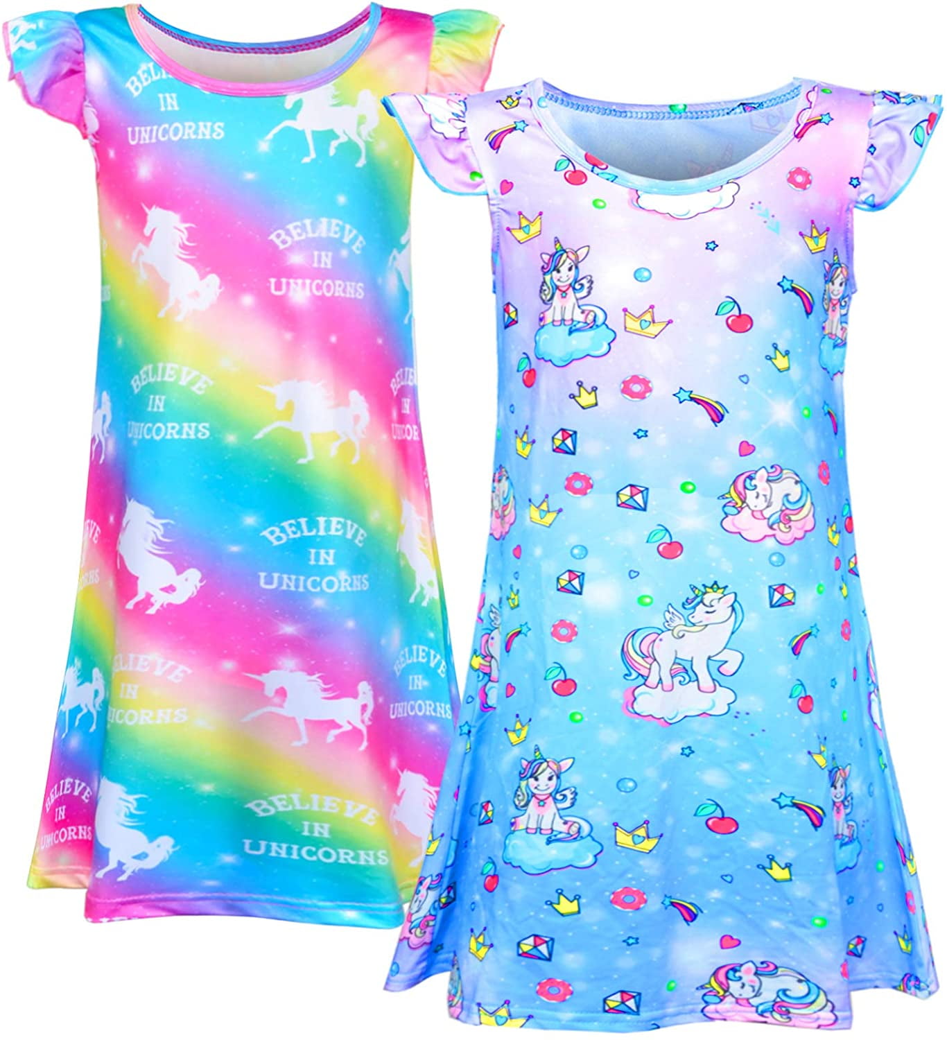 Enchanted Unicorns Short Sleeve Nightdress main image 1