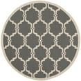 thumbnail image 5 of SAFAVIEH Courtyard Estelle Geometric Indoor/Outdoor Runner Rug, 2'3" x 8', Anthracite/Beige, 5 of 10