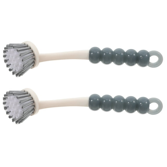 TAILTOSS 2pc Multi Function Dish Brush Kitchen With Long Handle For Easy Gripping And Cleaning Of Pots Dishes And Shoes