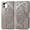 Light Grey, variant on Fashion Charming Butterfly pattern PU+TPU Phone case With Wallet Card Holder For iPhone 14 13 12 11 8 7 6 S X XS XR Plus Pro Max Mini SE Cover Skin-friendly Shockproof Bumper(Light Grey,13 Pro max)