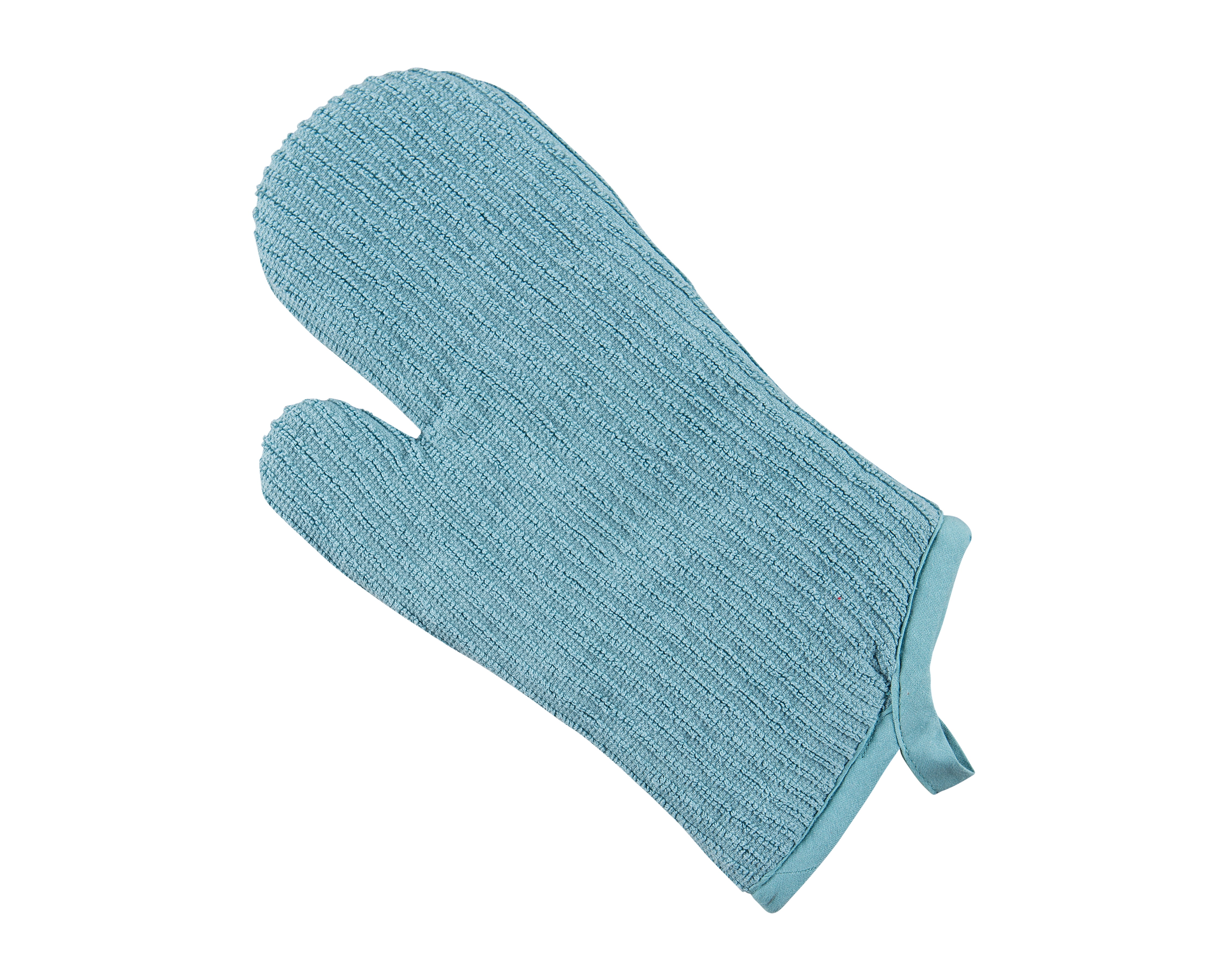 Mainstays Cotton Terry Oven Mitt, 12.5 in x 7 in, Blue, 1 Piece