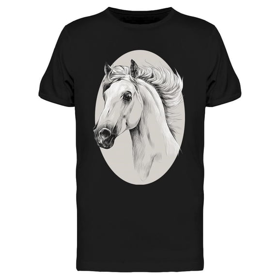 Horse Head Profile Sketch Tee Men's -Image by Shutterstock