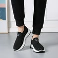 thumbnail image 7 of XIMIN Men's Low Top Flying Woven Slip On Sneakers Arch Support Orthotic Shoes Lightweight Casual Outdoor Shoes Comfortable Breathable Sport Shoes, 7 of 7