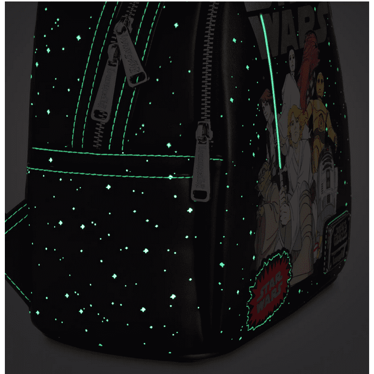 Disney Parks Star Wars Glow-in-the-Dark Loungefly Mini Backpack