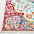 thumbnail image 3 of Ivory Red/Pink Modern Traditional Oriental 5x7 Area Rug Vines Floral Medallion Carpet - Actual 5'2" x 7'2" Rectangle Rug, 3 of 7