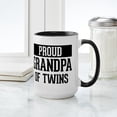 thumbnail image 4 of CafePress - Proud Grandpa Of Twins - 15 oz Ceramic Large White Novelty Mug, 4 of 4