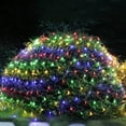 LED Christmas Net Lights Outdoor,96 LED 5ftx5ft Connectable 8 Modes