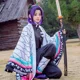 thumbnail image 5 of Disfraz de Cosplay de Kochou Shinobu, disfraz de Anime Demon Slayer, uniforme Akken para fiesta de Halloween, disfraz para niños, 5 of 5