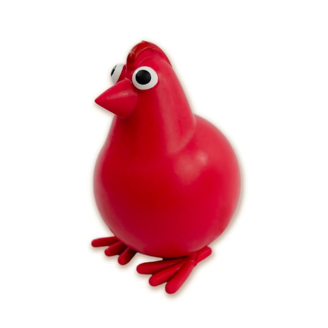 Juguete Forma Gallina Rojo P/Mascotas Sharpaw SP-3949