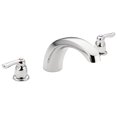 thumbnail image 1 of Moen Chateau Chrome Two-Handle Low Arc Roman Tub Faucet Valve Required, T990, 1 of 4