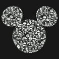 thumbnail image 2 of Men's Mickey & Friends Filled With Faces Long Sleeve Shirt Black 2X Large, 2 of 4