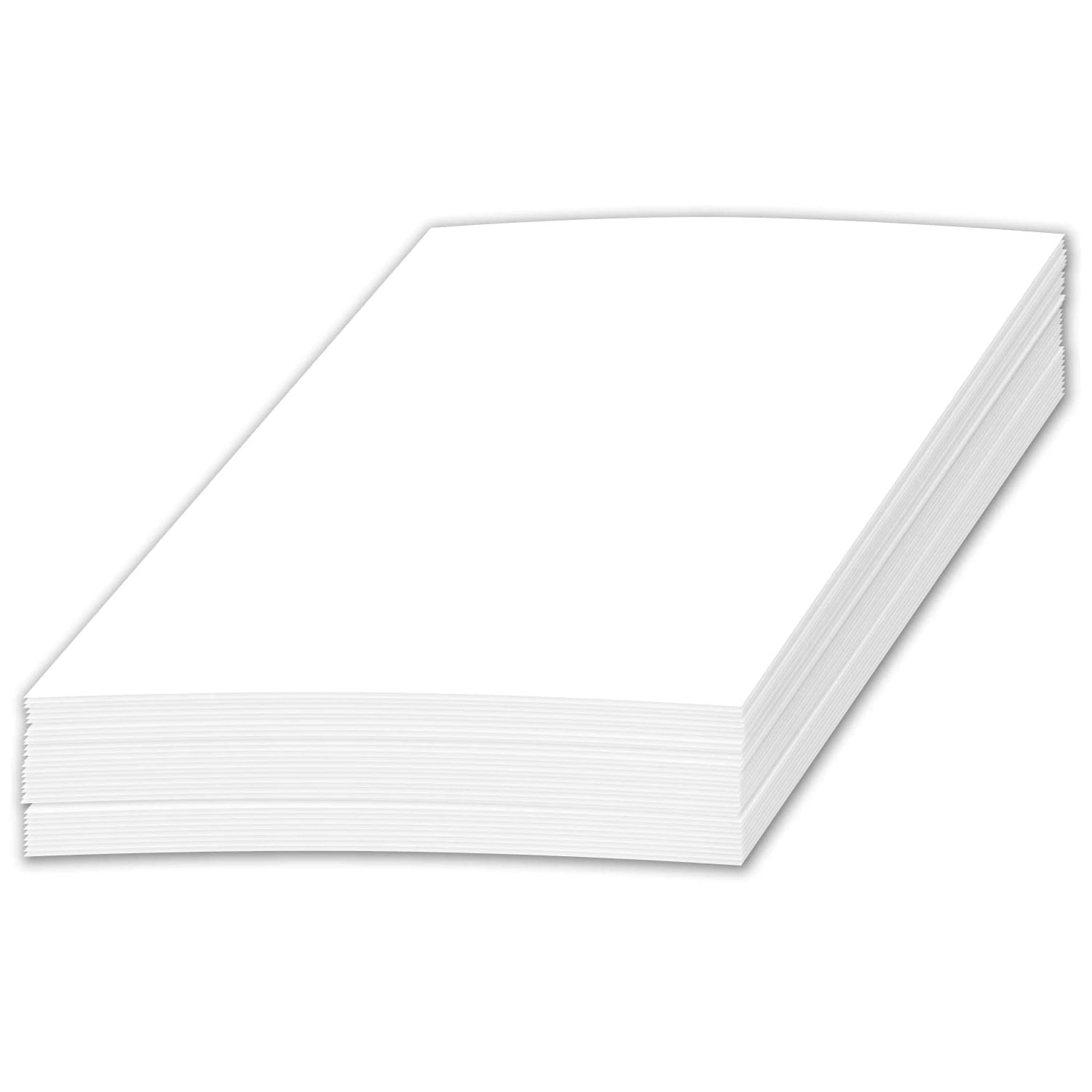 Half Letter Size Sheets 8.5 x 5.5 Inches Copy Paper, White Memo