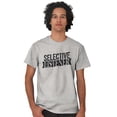 thumbnail image 4 of Sarcastic Attitude Selective Listener Plus Size Crewneck Graphic Tee Shirt Brisco Brands 5X, 4 of 5