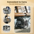 thumbnail image 3 of Cat Carrier, Soft-Sided Pet Carrier for Small/Medium Cats Dogs up to 20lbs, Collapsible Waterproof Puppy Bag with Foldable Bowl for Home Outdoor Travel, 3 of 8
