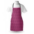 thumbnail image 4 of Floral Apron, Monotone Flowers and Leaves Illustrated by Hand Botanical Plantation Art, Unisex Kitchen Bib with Adjustable Neck for Cooking Gardening, Adult Size, Charcoal Grey Pink, by Ambesonne, 4 of 4