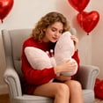 thumbnail image 4 of Kugisaki Valentines's Day Butterflies-shaped Throw Pillows Cute Plush Fluffy Throw Pillows Sofa Cushions for Large Couch Sofa Home Holiday Decorations, 4 of 6