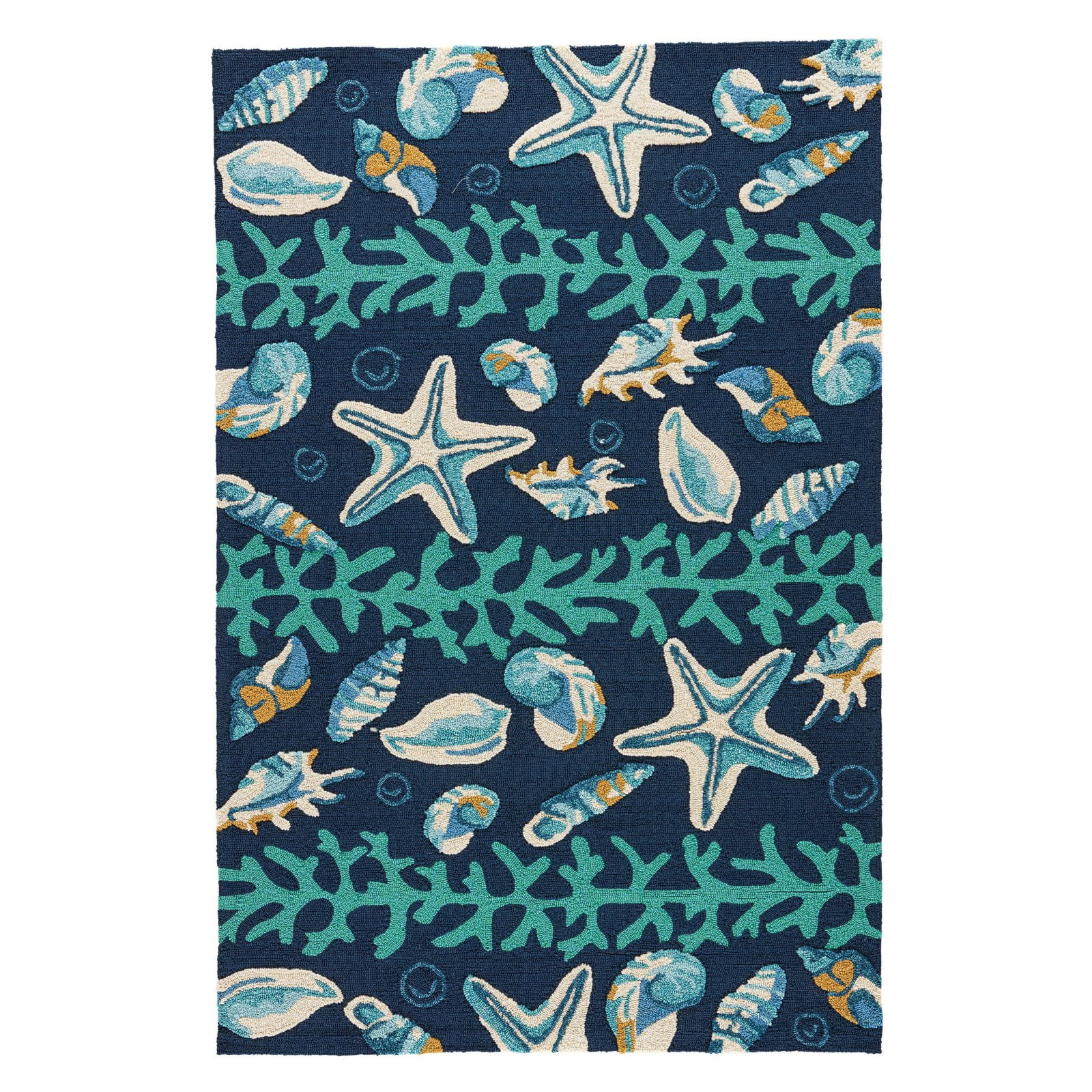 Jaipur Rugs Coastal Lagoon Nautical Starfish Indoor/Outdoor Area Rug