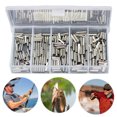 thumbnail image 4 of Línea Pesca Líder Alambre Bucle Manga Engarzado 250/300/500 PCS Cobre Doble Single Fishing Rigging Accesorios, 4 of 9