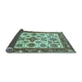 thumbnail image 2 of Ahgly Company Indoor Square Oriental Light Blue Traditional Area Rugs, 7' Square, 2 of 4