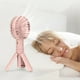 thumbnail image 5 of Soporte de trípode USB, ventilador portátil de tres velocidades ajustables, regalo de ventilador de luz nocturna plegable recargable, rosa, 5 of 7